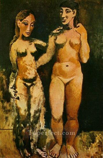 Deux femmes nues 2 1906 Desnudo abstracto Pintura al óleo